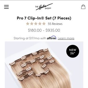 The Hair Shop Pro 7 Clip-In Set